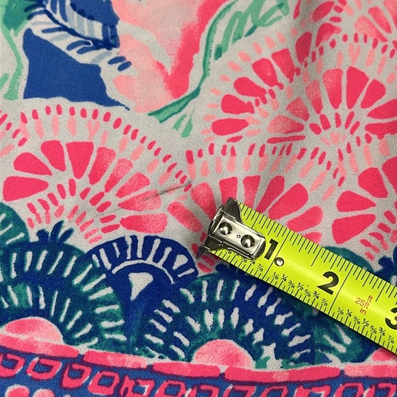 Lilly Pulitzer Jet Stream Pearl Romper Dress Blue Green Pink Women’s Size 4 - Picture 13 of 15